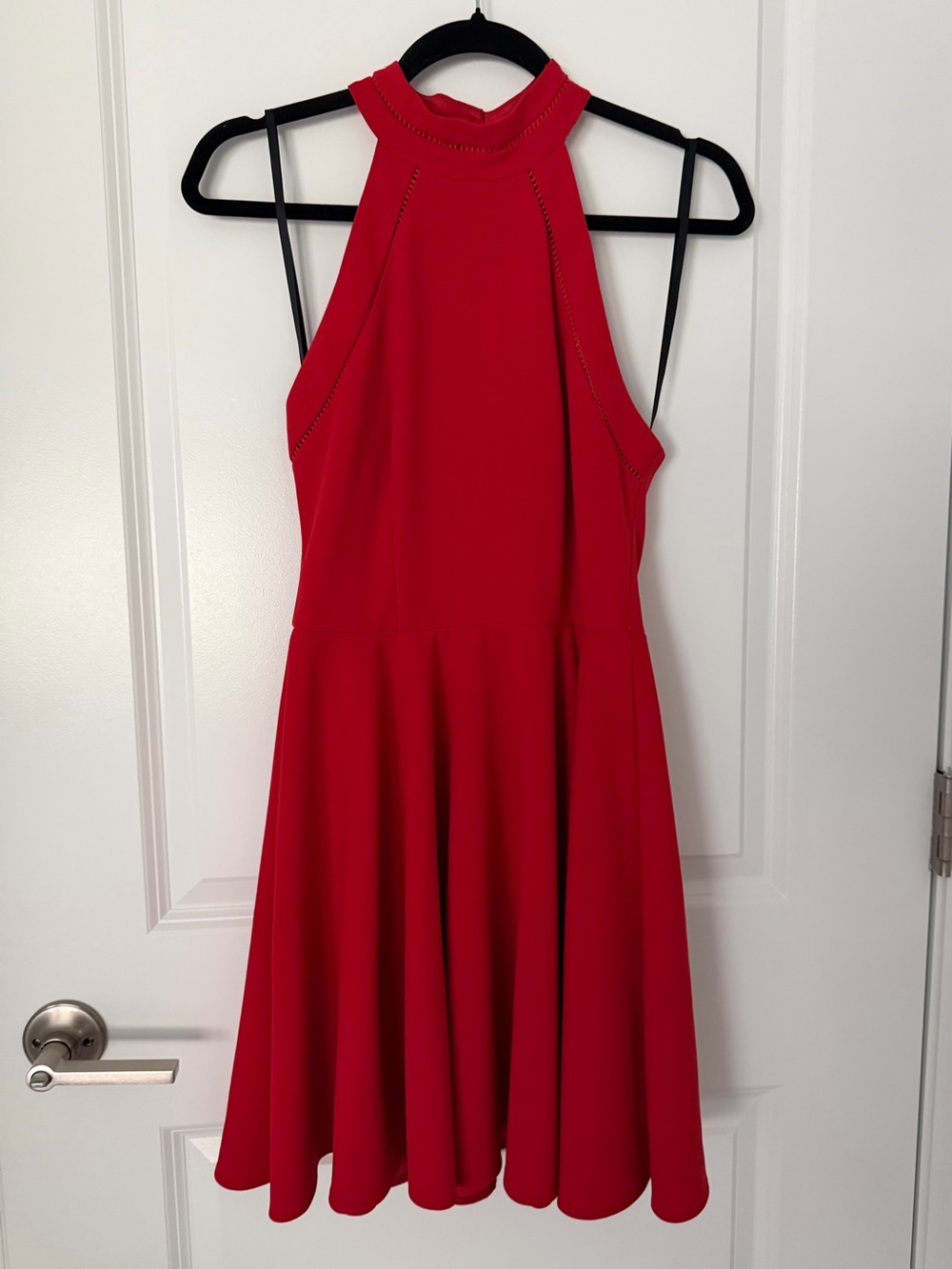 B Darlin Red Halter Cocktail Dress Size 9/10